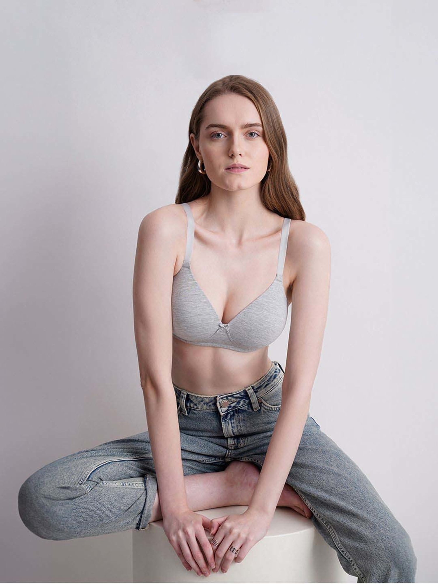 Wacoal Grey Cotton T-Shirt Bra