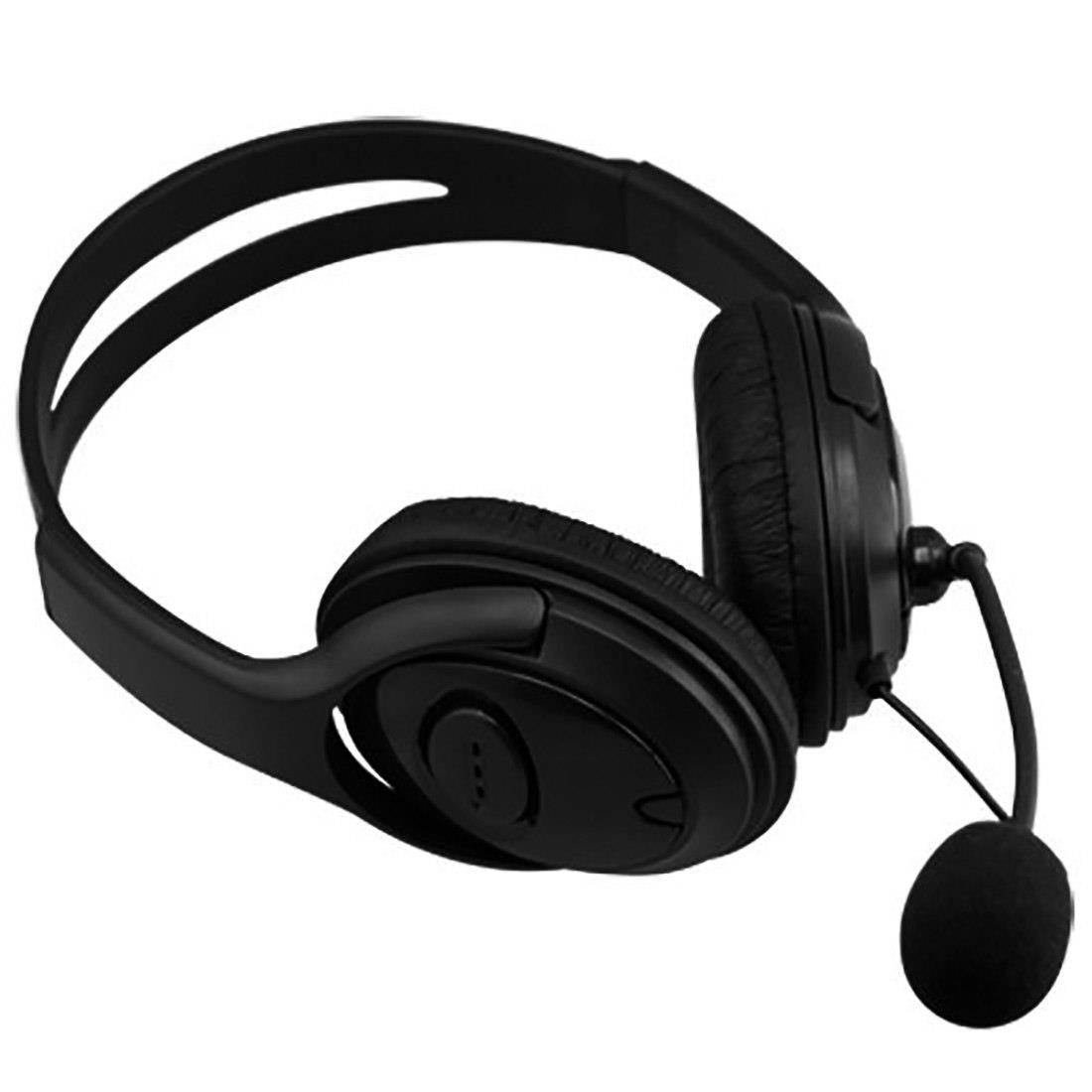 Marsnaska High Quality Protable Wired Gaming Chat dual Headset Headphone Microphone for xbox 360 computer Black