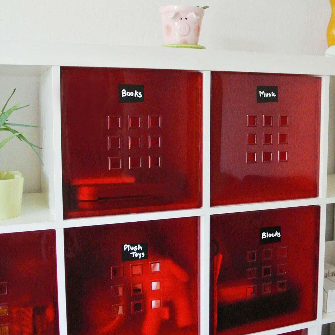 Allydrew Set of 30 Chalkboard Labels/Chalkboard Stickers for Organizing, Labeling, Gift Tags, Drink/Wine Markers, and Weddings - 3.54" x 1.14" Mustache