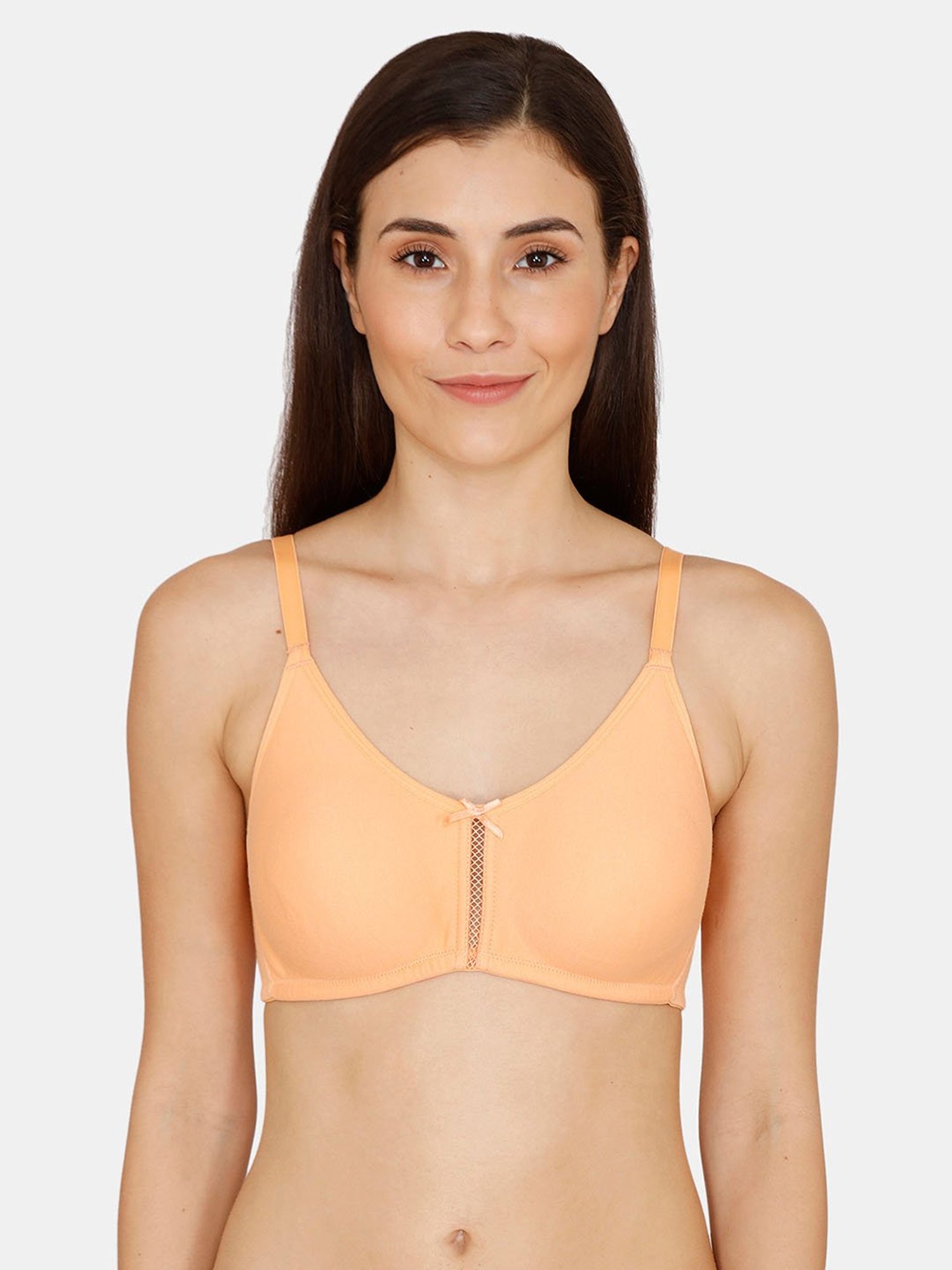 Zivame Canteloupe Non Wired Non Padded Full Coverage Bra