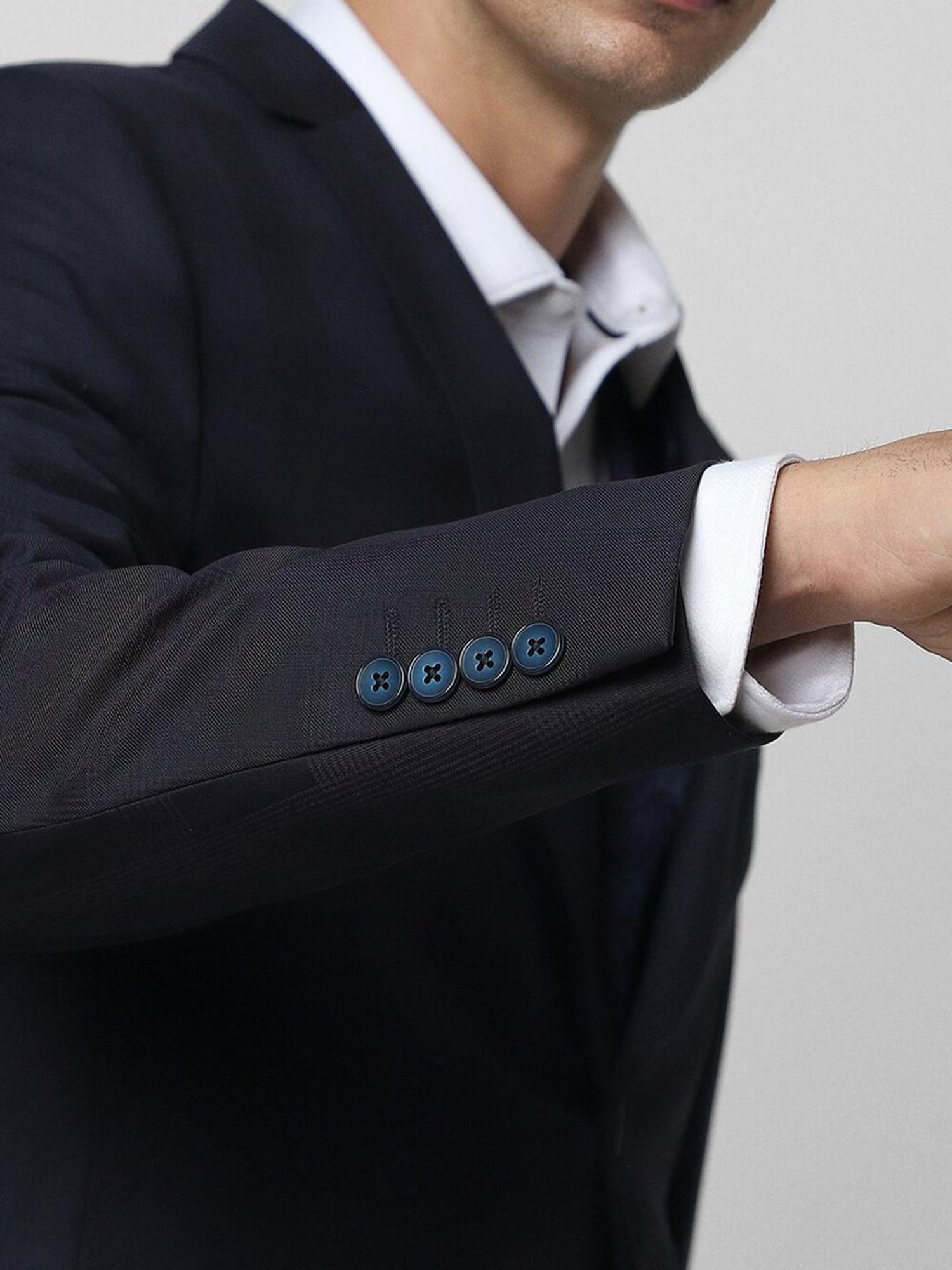 Raymond Brown  Slim Fit Printed Three Piece Suit