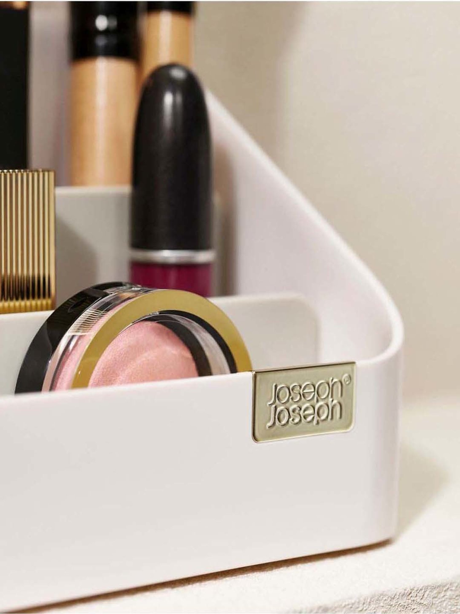 Joseph Joseph White Plastic Cosmetic Organiser