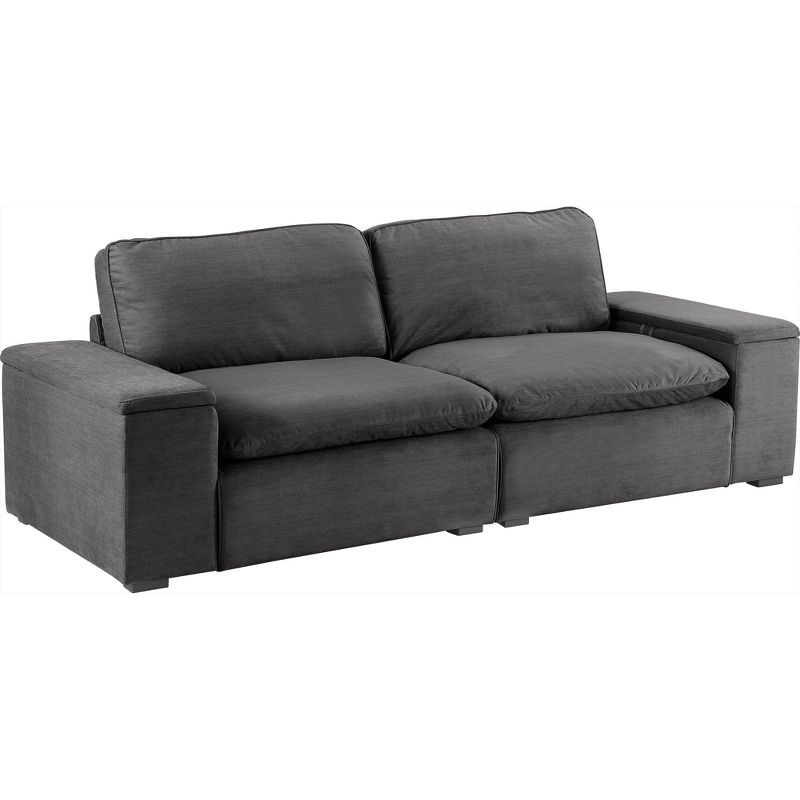 Symphony Sectional Modular Storage Sofa Charcoal - Finch