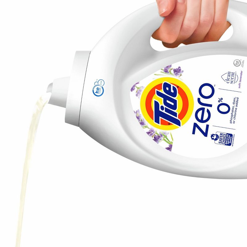Tide Zero Soft Liquid Laundry Detergent - Lavender Scent - 92 fl oz