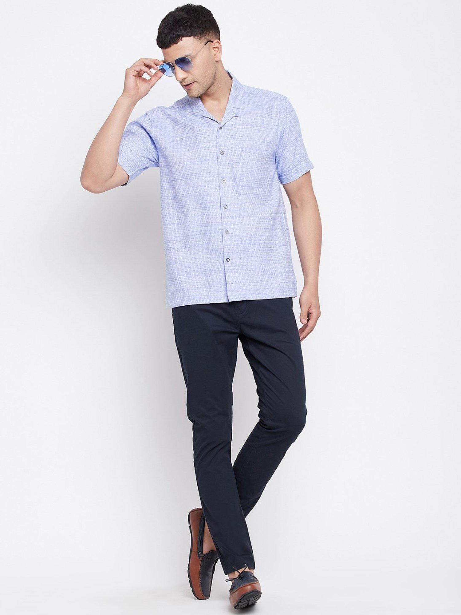 Even Indigo Regular Fit Shirt
