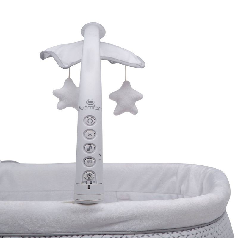 Serta iComfort Hands-Free Auto-Glide Bedside Bassinet Portable Crib Features Silent Smooth Gliding Motion That Soothes Baby - Cameron