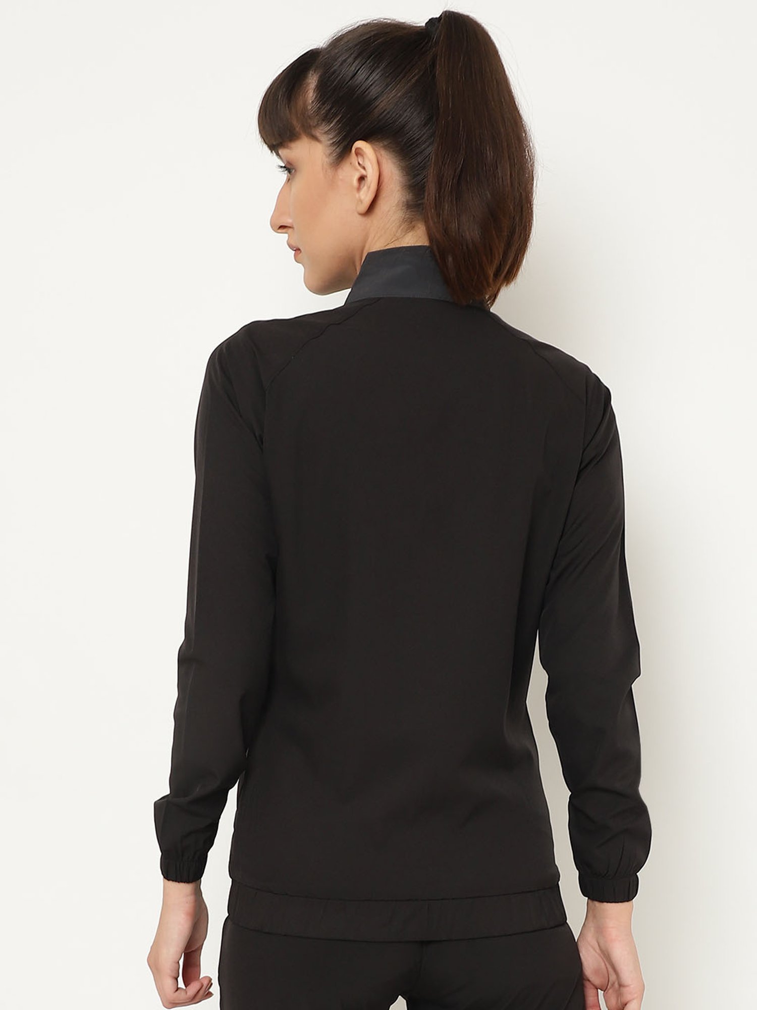 Chkokko Dark Grey & Black Regular Fit Jacket