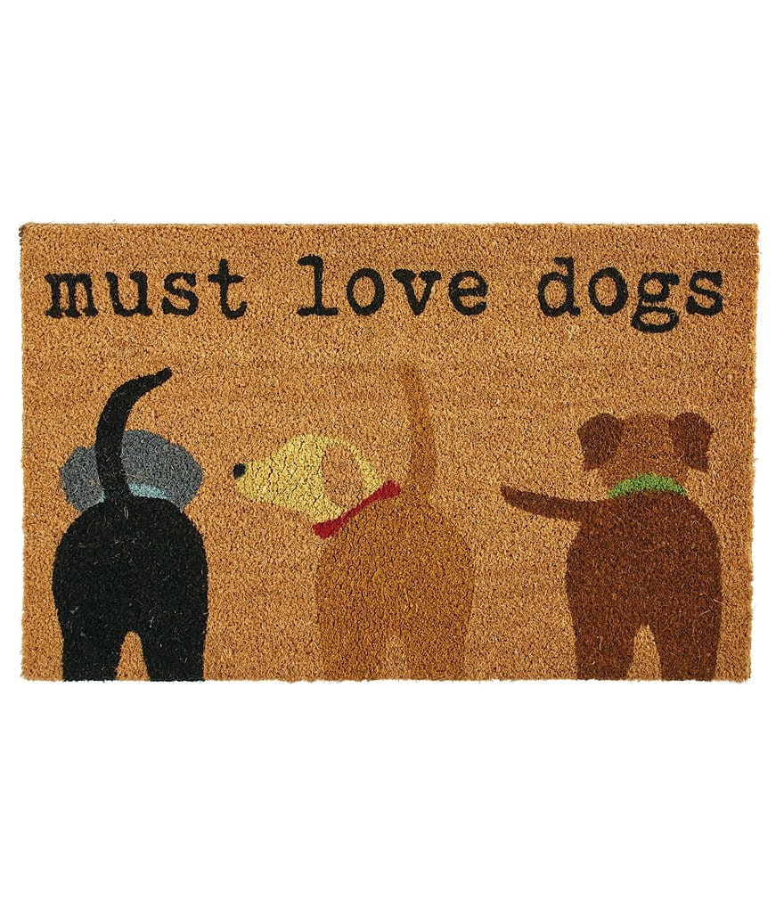 Mud Pie Puppy Collection Must Love Dogs Door Mat