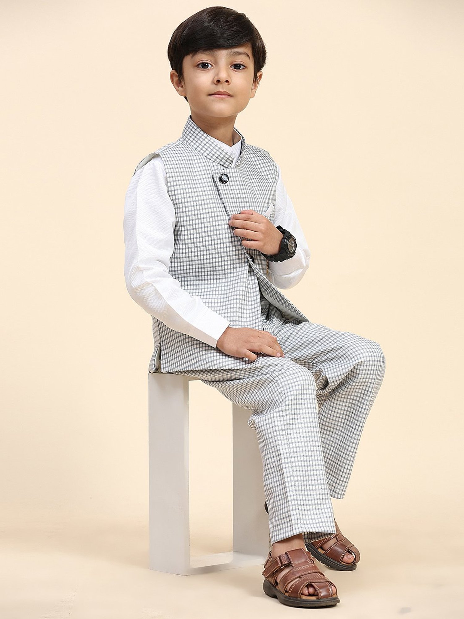 Blue Giraffe Kids Black & Pink Regular Fit Shirt Set