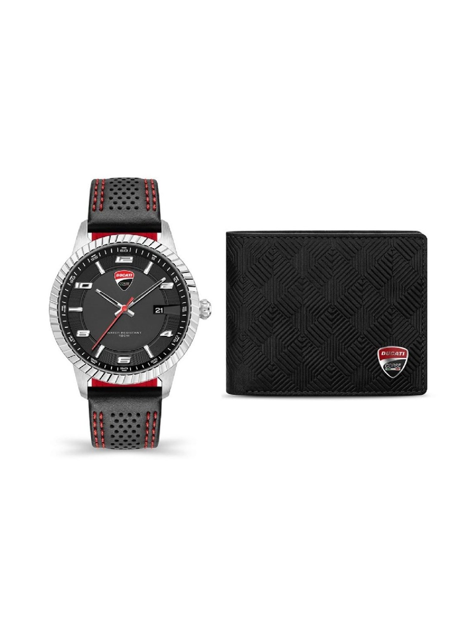 Ducati Corse DTWGB0000402-SET A Analog Watch with Wallet for Men