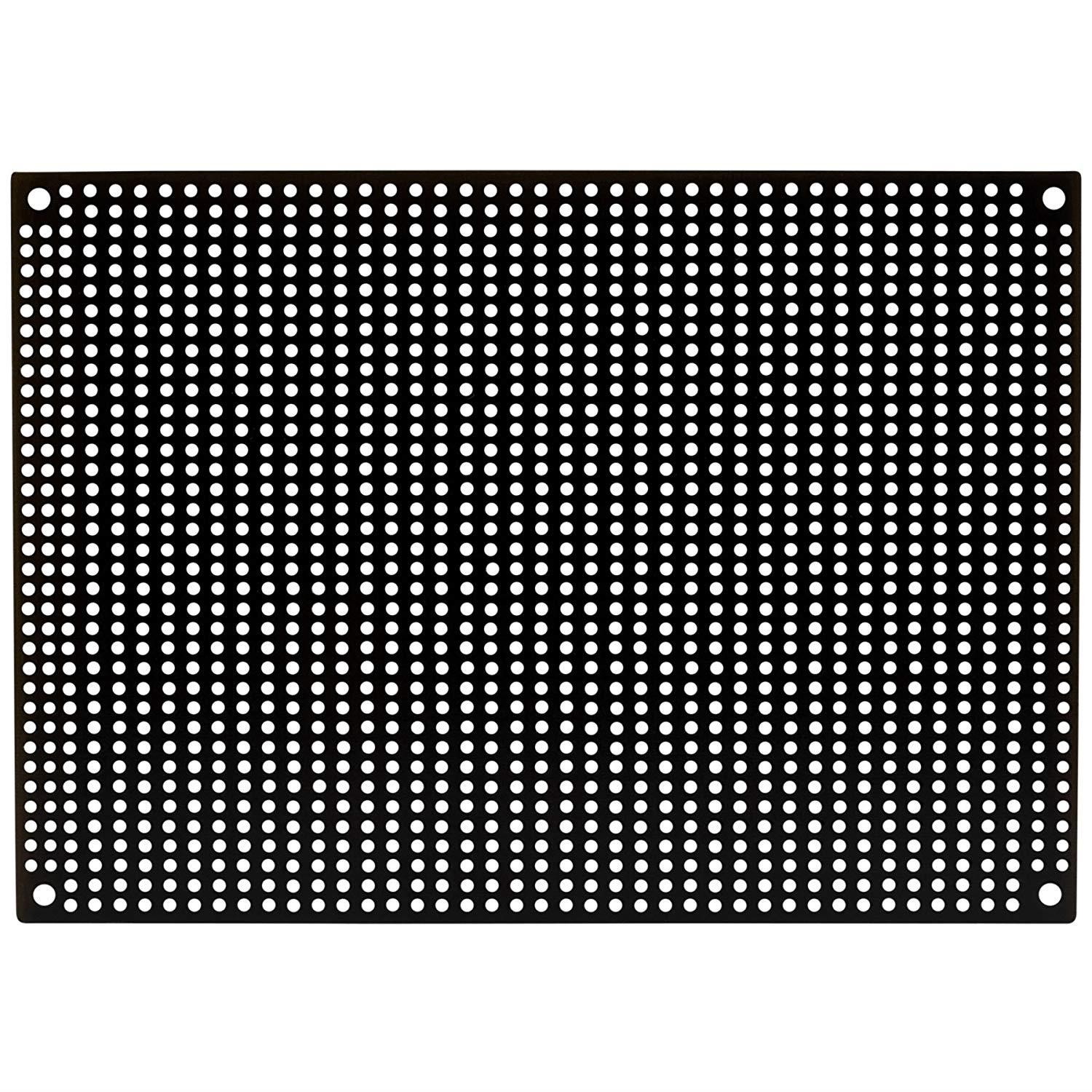 Parts Express Black Perforated Large Hole Crossover Board Pair 5" x 7"