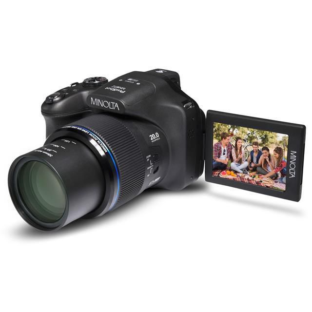 Minolta MN67Z-BK ProShot Wi-Fi Bridge Camera with 67x Optical Zoom, Black