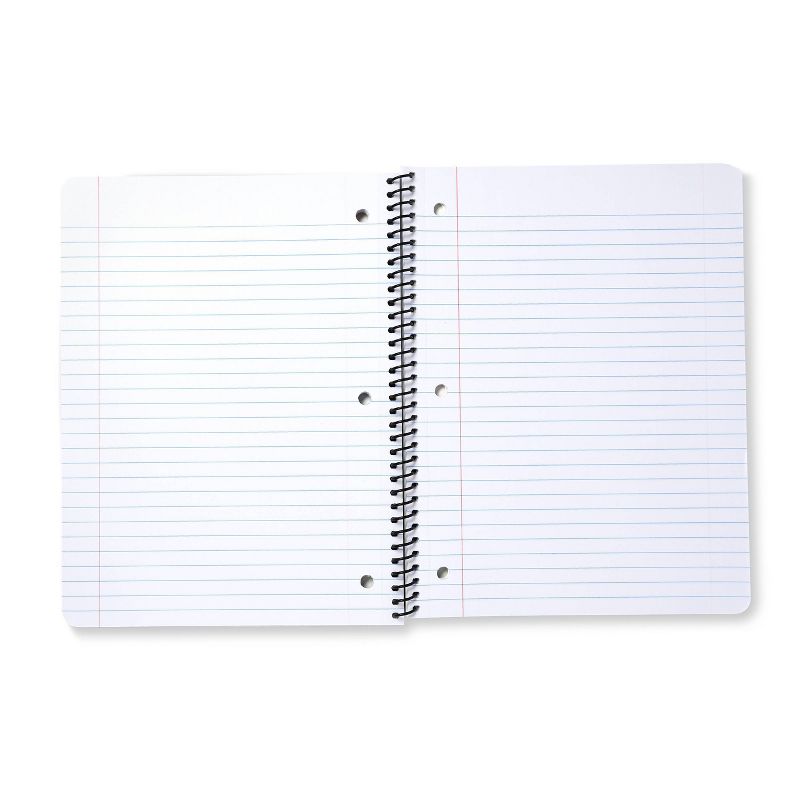 Spiral Notebook 1 Subject Wide Ruled Pink/White Floral - Gartner Studios