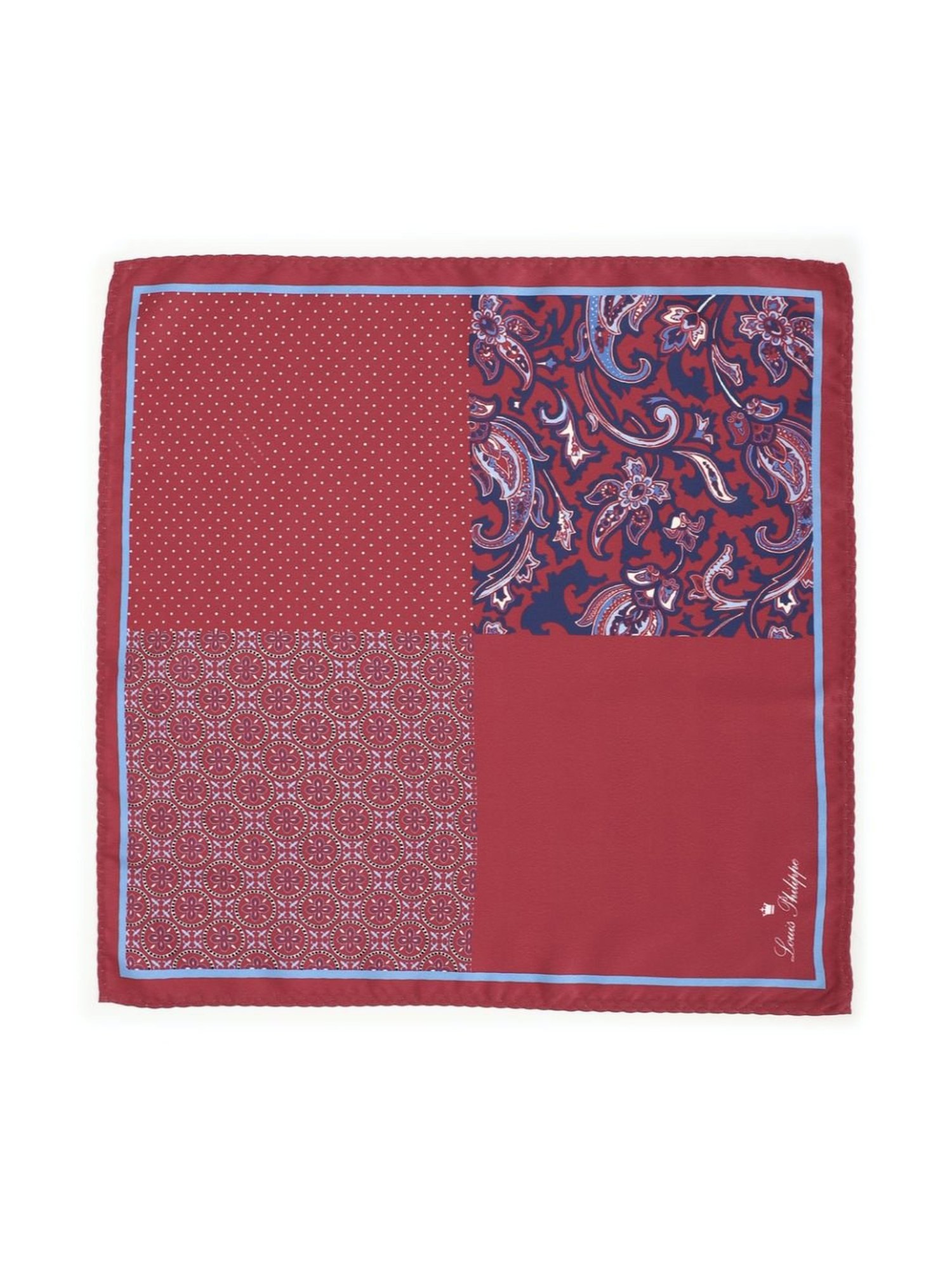 CHOKORE Brown and Yellow Plaid Pocket Square