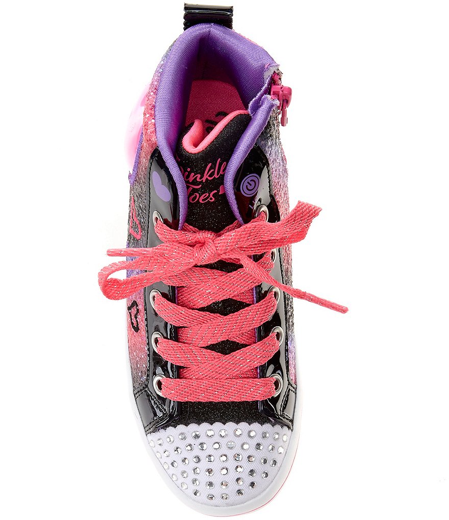 Skechers Girls' Twinkle Toes Twi-Lites 2.0-Heart Gem Sparkle Light Up Sneakers (Youth)