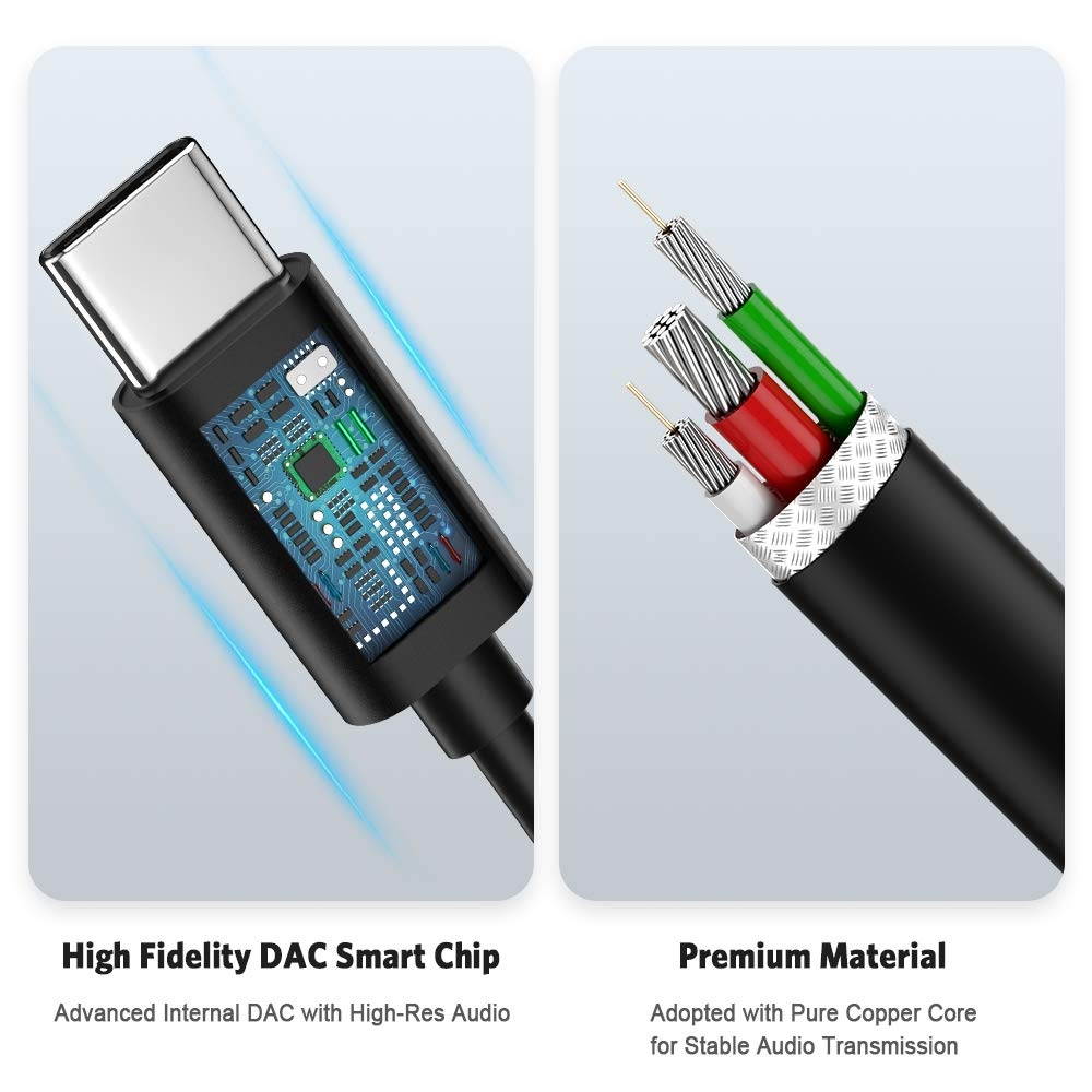 USB C Headphones with Microphone Earphones for OnePlus 8 Pro Stereo Earbuds in-Ear Headphones with Type C Connector for Samsung S20 FE Note 20 Ultra Note 10 Plus, OnePlus 8T 7T 7 Pro, iPad Pro