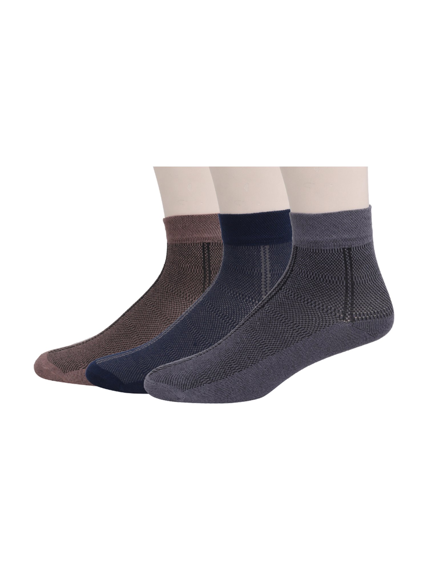 Sokker Multicolor Cotton Solid Socks - Set of 3