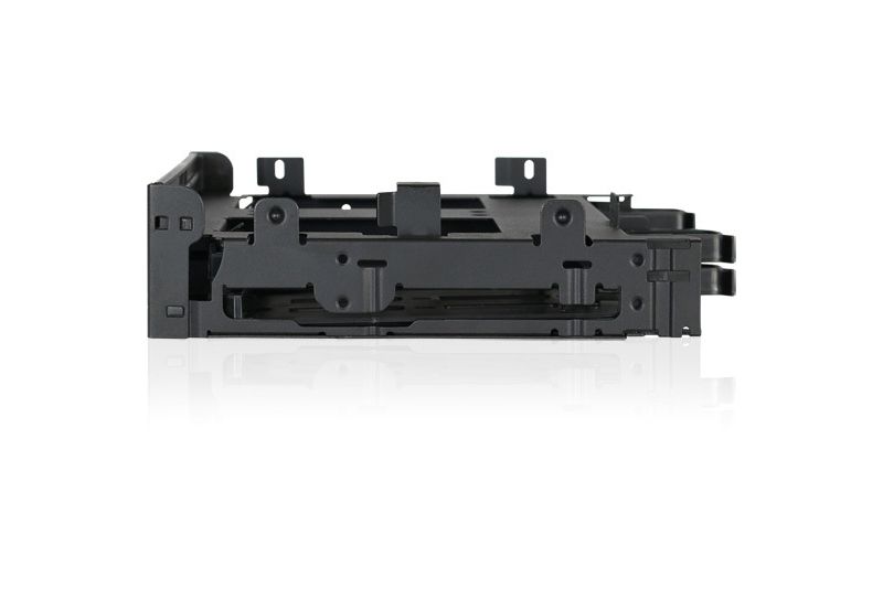 Icy Dock FLEX-FIT Quinto MB344SPO Drive Enclosure for 5.25" IDE, Serial ATA, SAS External - Black - 4 x HDD Supported - 4 x SSD Supported