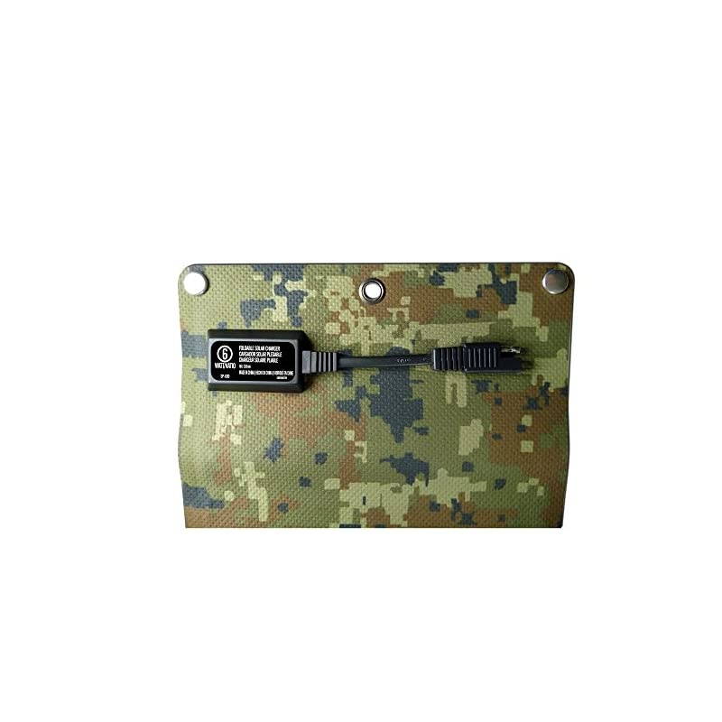 SP600 6 Watt Foldable Camo Solar Charger for Camping Backpacking Charging Smartphones and Tablets