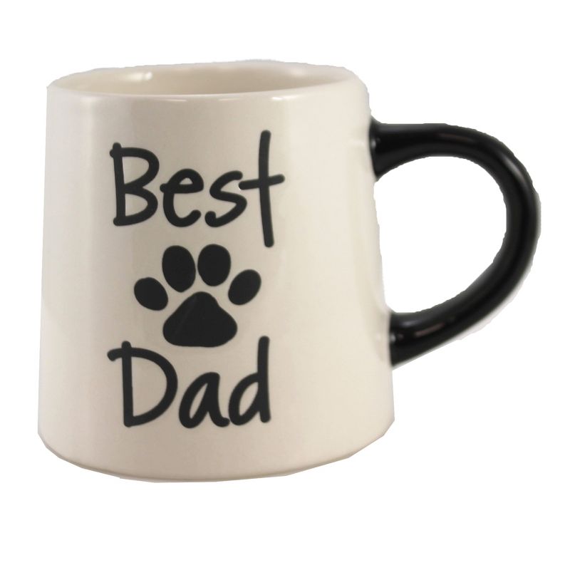 Tabletop 4.0" Best "Paw Print" Dad Mug Pet Family Member Burton & Burton  -  Drinkware