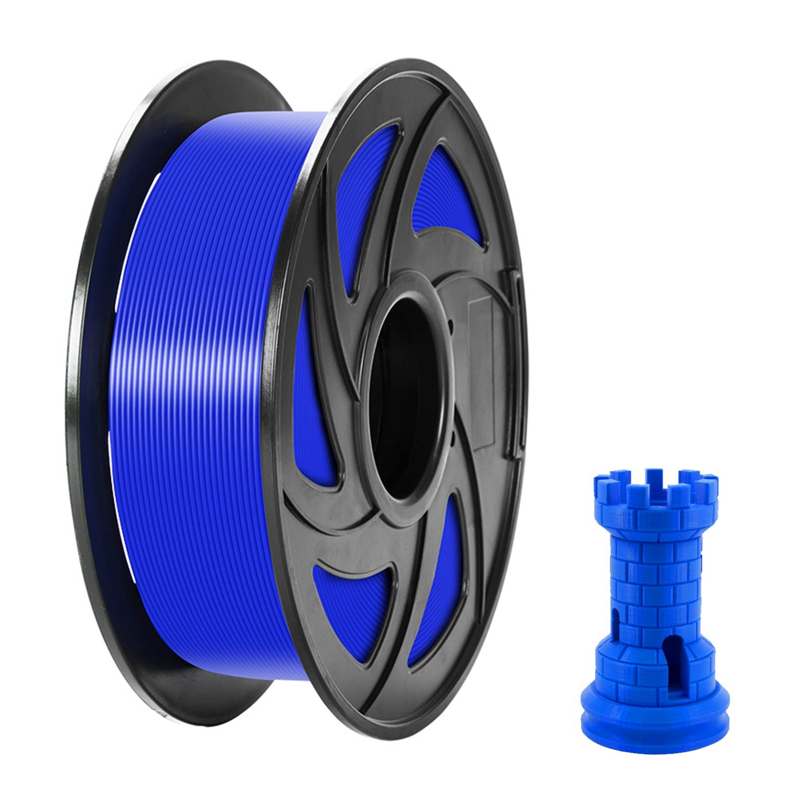 TRONXY PLA 3D Printer Filament 1.75mm Dimensional Accuracy +/- 0.05mm 1kg(2.2lbs) Spool, Blue