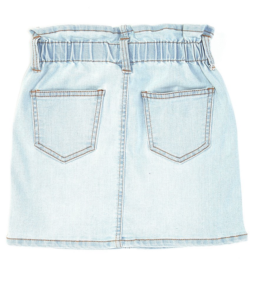 I.N. Girl Big Girls 7-16 Button-Front Denim A-Line Skirt