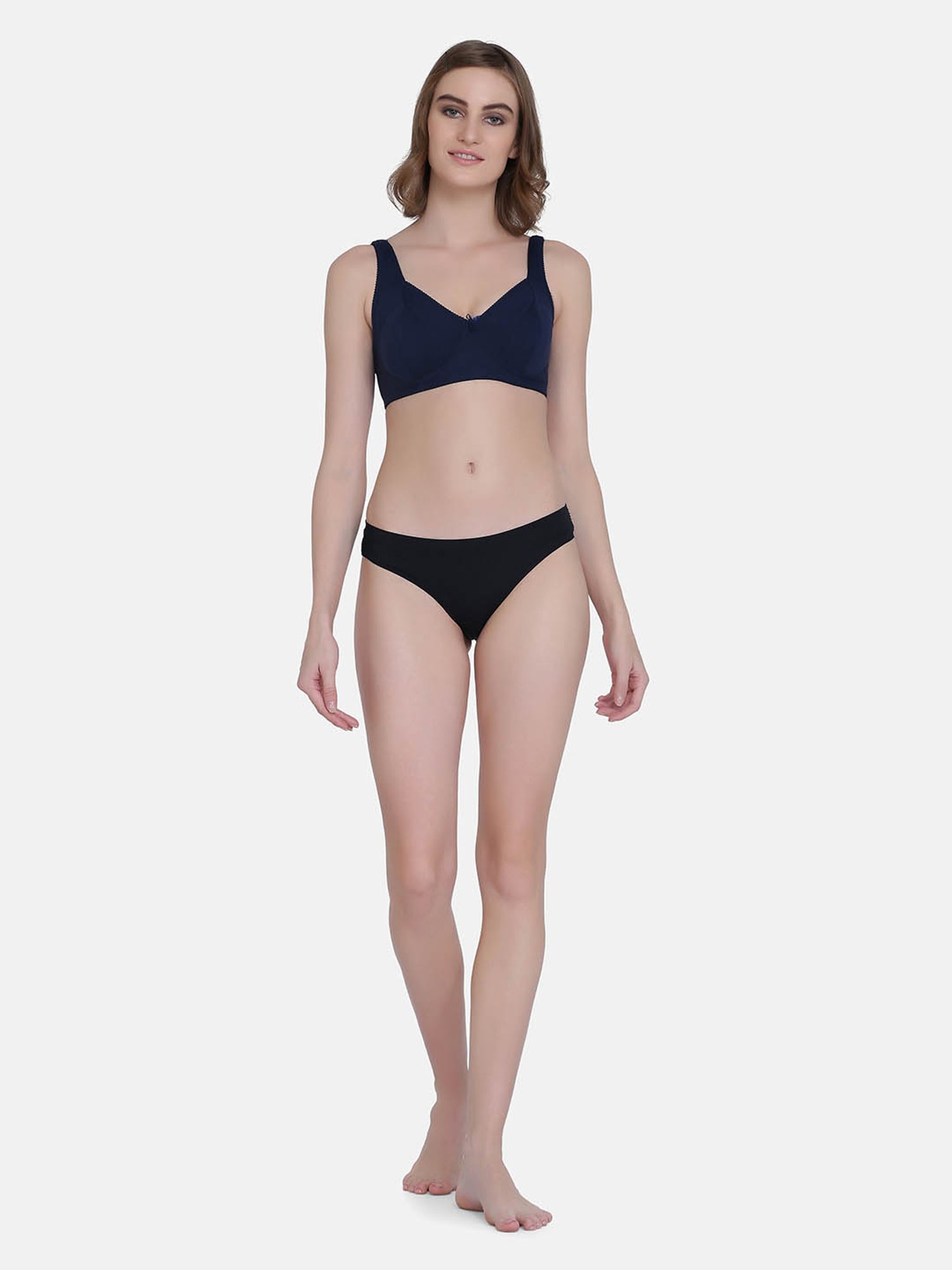 Da Intimo Navy Non Wired Non Padded Minimizer Bra