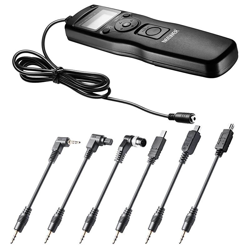 6in1 Timer Shutter Release for Canon 700D 650D 550D 60D5D MarkIII 6D 70D 7D MarkIINikon D4 D300s D700 D800D90 D7100 D600 D5300 D610 D5100 D3200 D3100Sony A7 A7S A7R A5000 A5100 A6000
