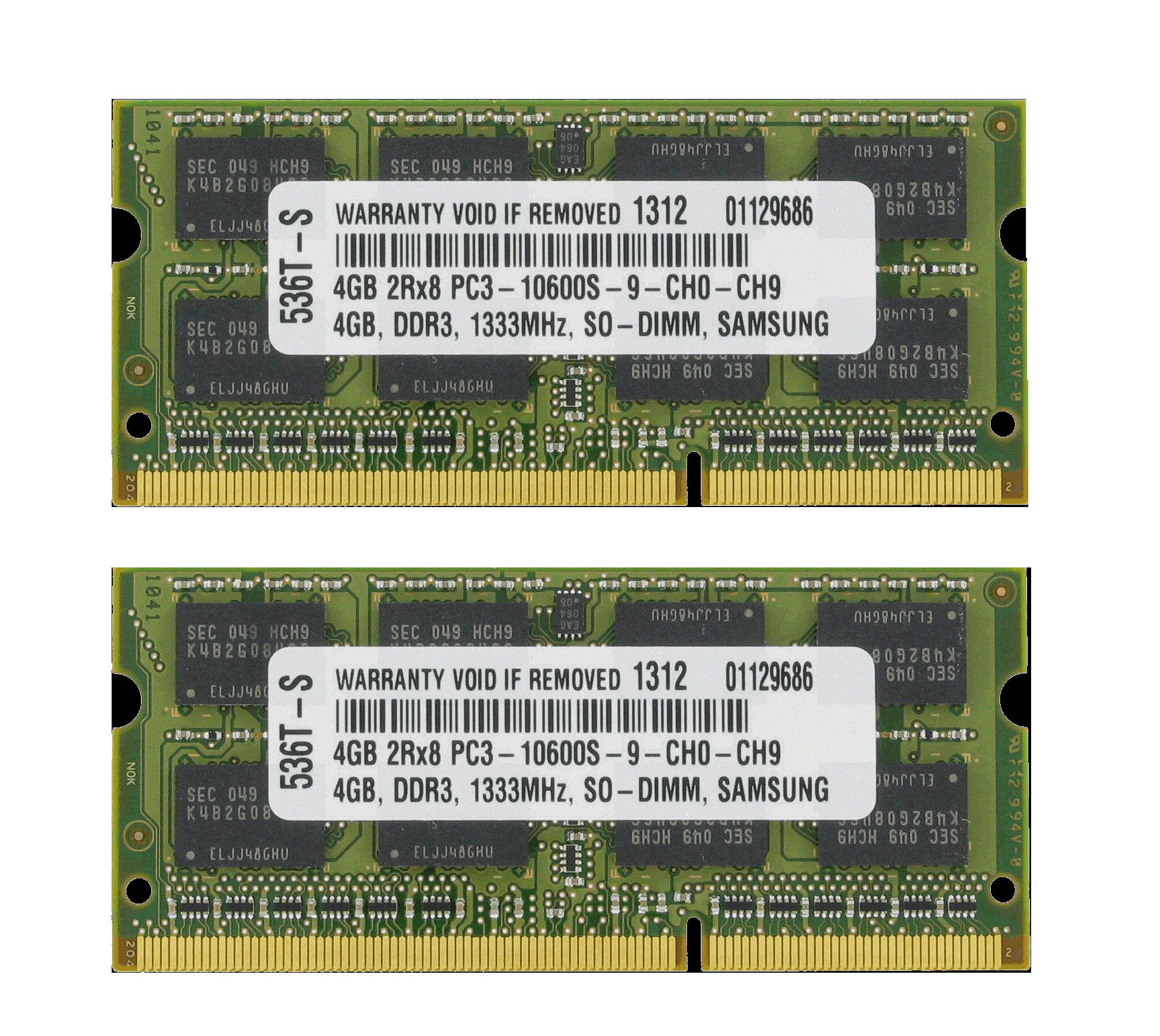 8GB (2X4GB) MEMORY FOR HP ELITEBOOK 2540P 2740P 8440P 8540P 8440W 8540W 8740W