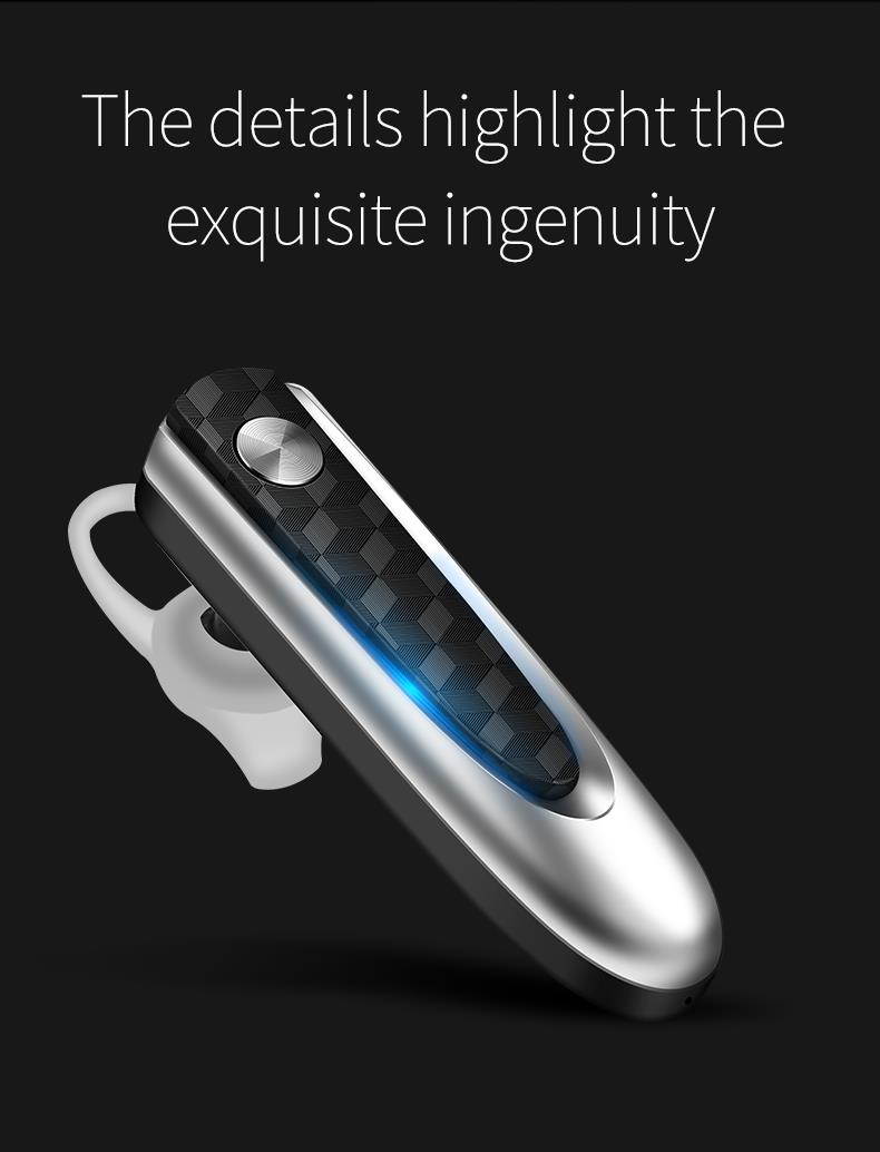 Fineblue HF68 Wireless earphone noise cancelling bluetooth earbud handsfree with microphone super long standby time (Black)