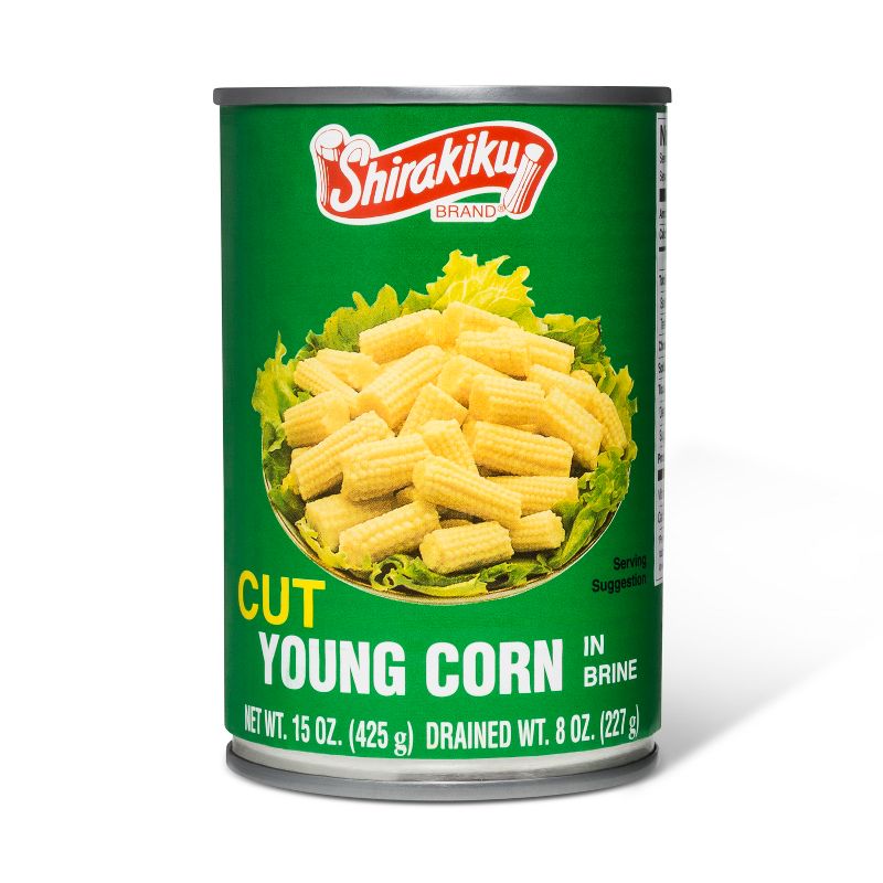 Shirakiku Cut Young Corn in Brine - 15oz