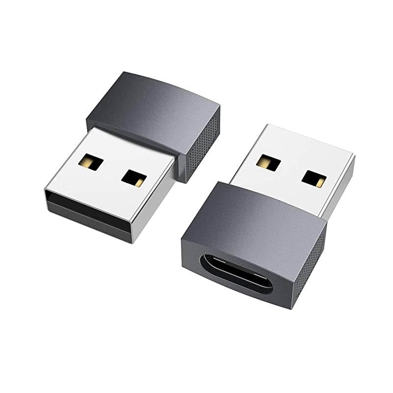 USB C to USB Adapter 2 Pack USBC Female to USB Male USB Type C Female to USB OTG Adapter for MacBook Pro 20152013 MacBook Air 20172015 Laptops Wall Chargers Power Banks