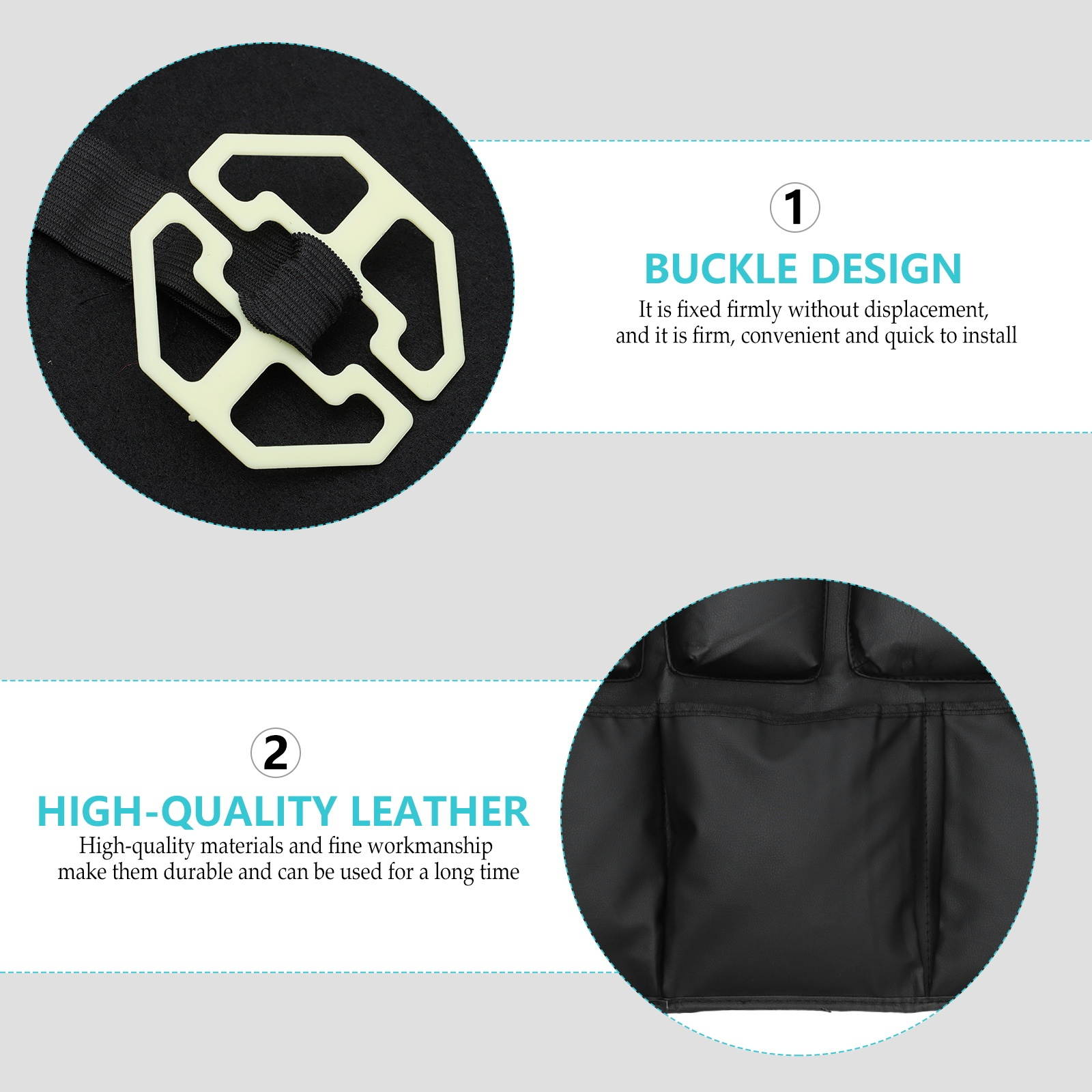 1Pc Durable   Delicate Rear Seat Storage Bag Back Seat Organizer Car Trunk Storage Bag