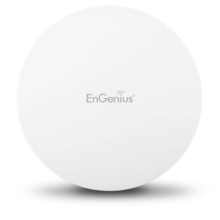 ENGENIUS EAP1250 802.11ac Wave 2 MU-MIMO, Quad-core CPU, Dual Band 2x2:2 Ceiling-mount Wireless AP/WDS with Integrated Antennas and Aesthetic Housing Design. Maximum Data Rate 867 Mbps on 5 GHz and 40