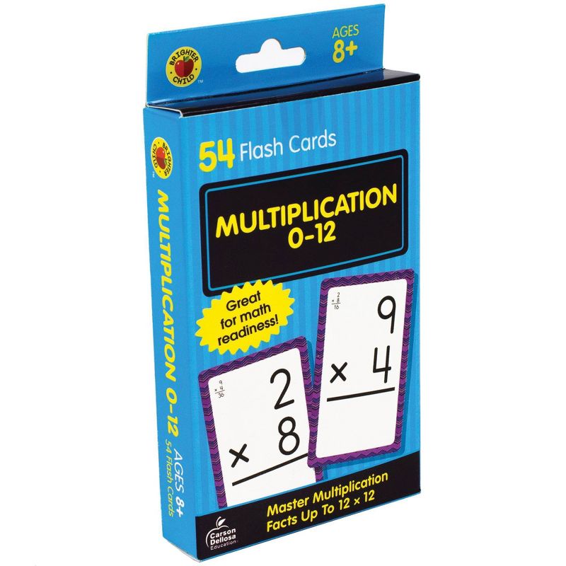 Multiplication 0 To 12 Flash Cards - by Carson Dellosa