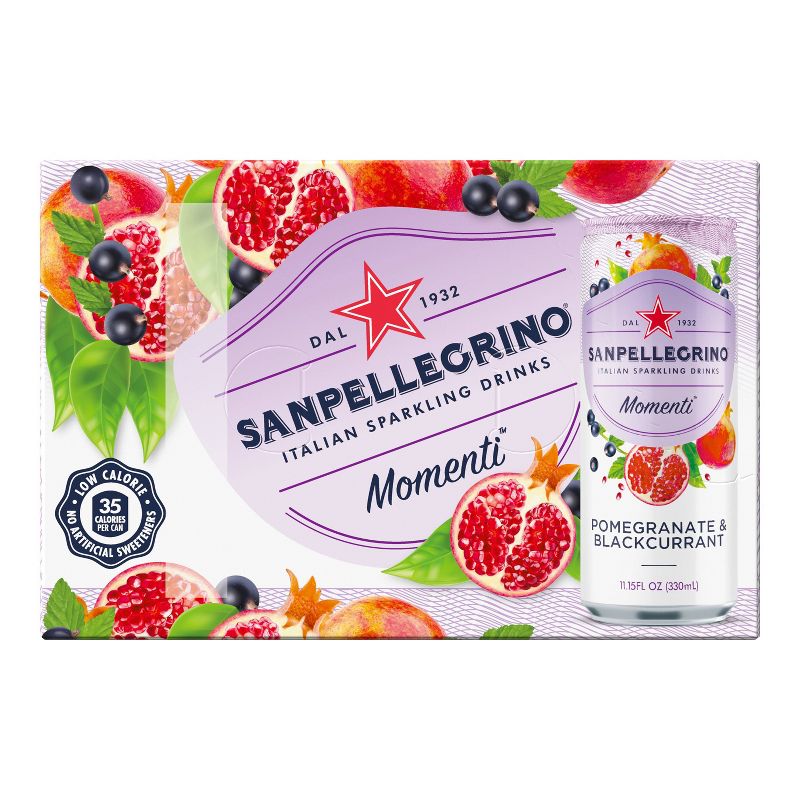 Sanpellegrino Momenti Pomegranate & Blackcurrant - 6pk/11.15 fl oz Cans