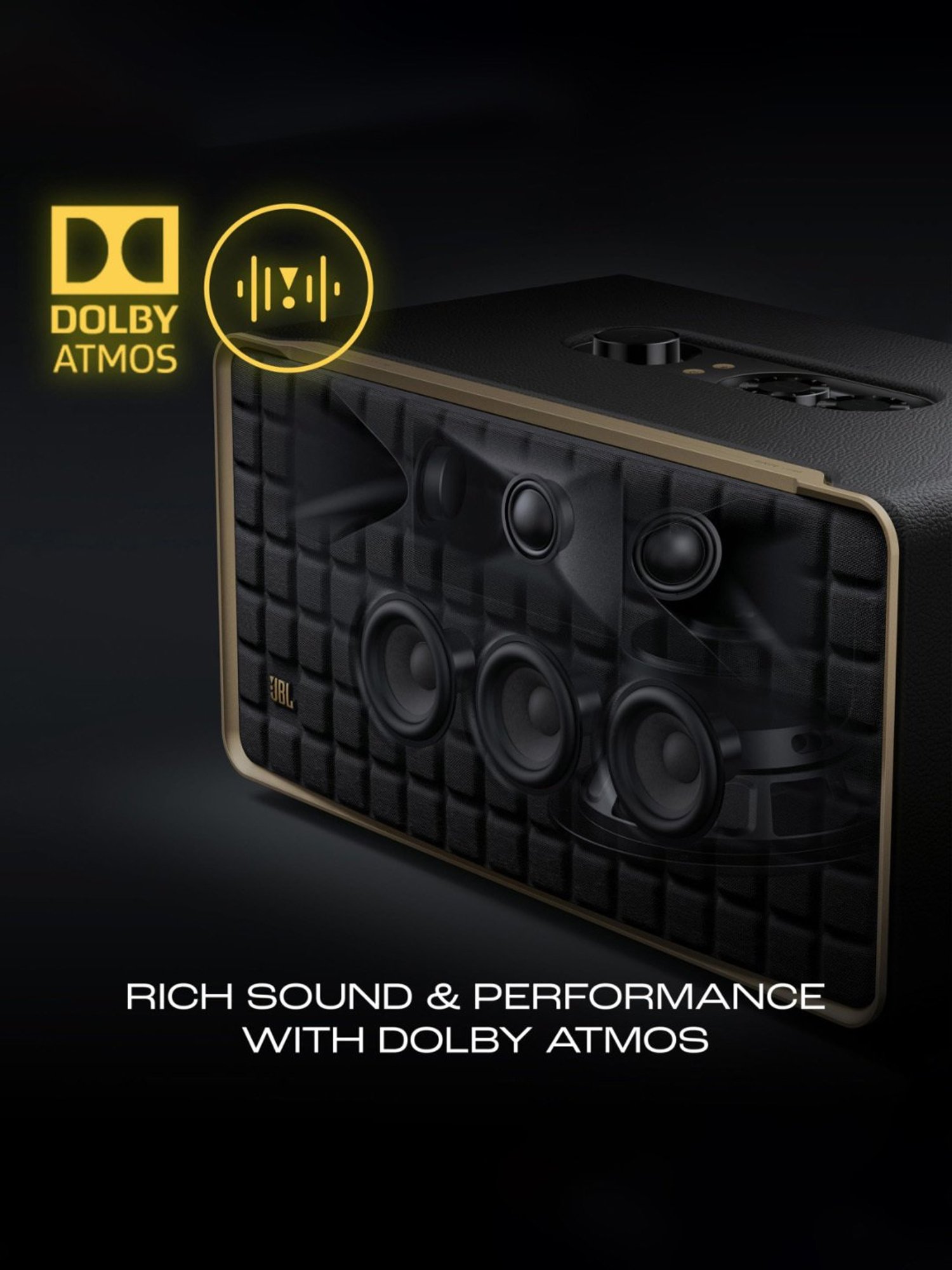 I Kall IK005 Bluetooth Tower Speaker (Brown)