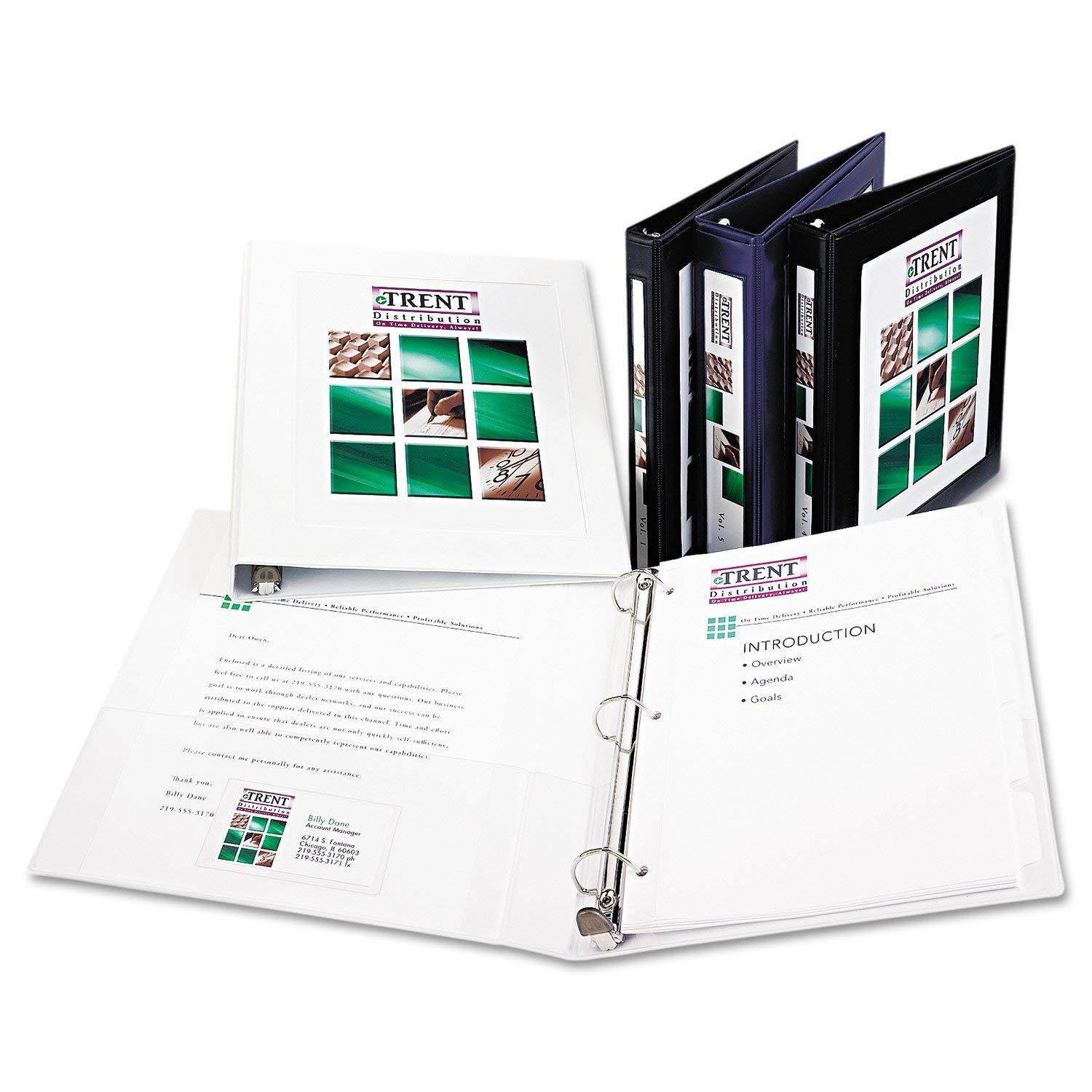 Avery Framed Presentation Locking View Binder, 1In Capacity, Black (68054)
