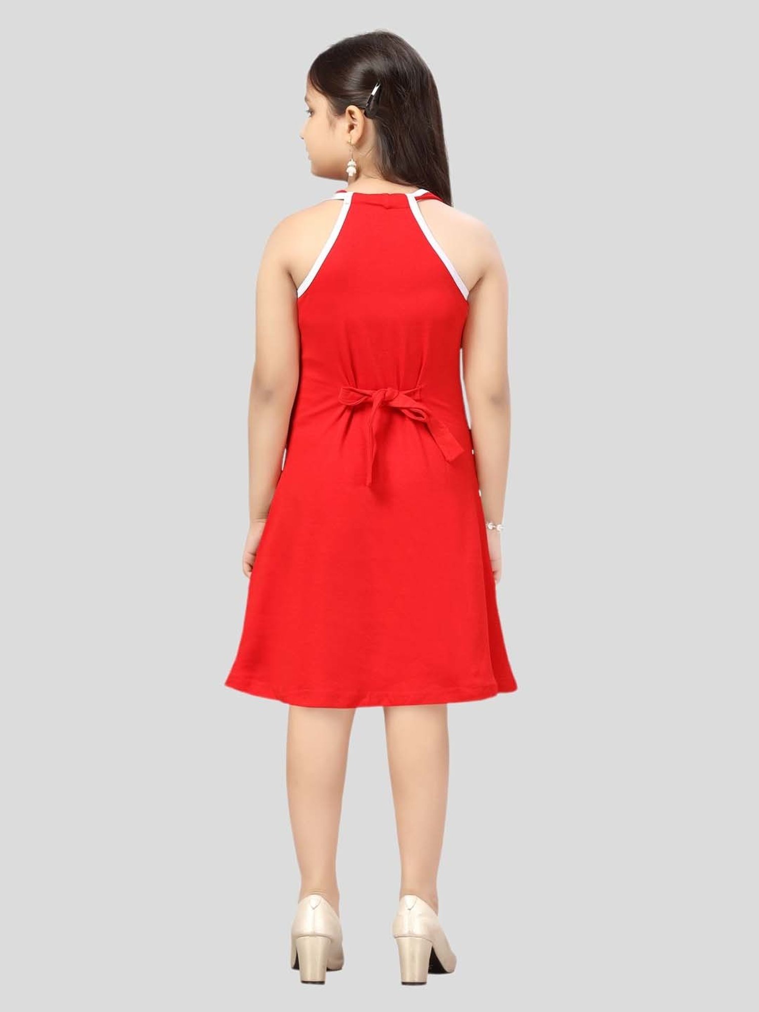 Aarika Kids Multicolor Printed Midi Dress