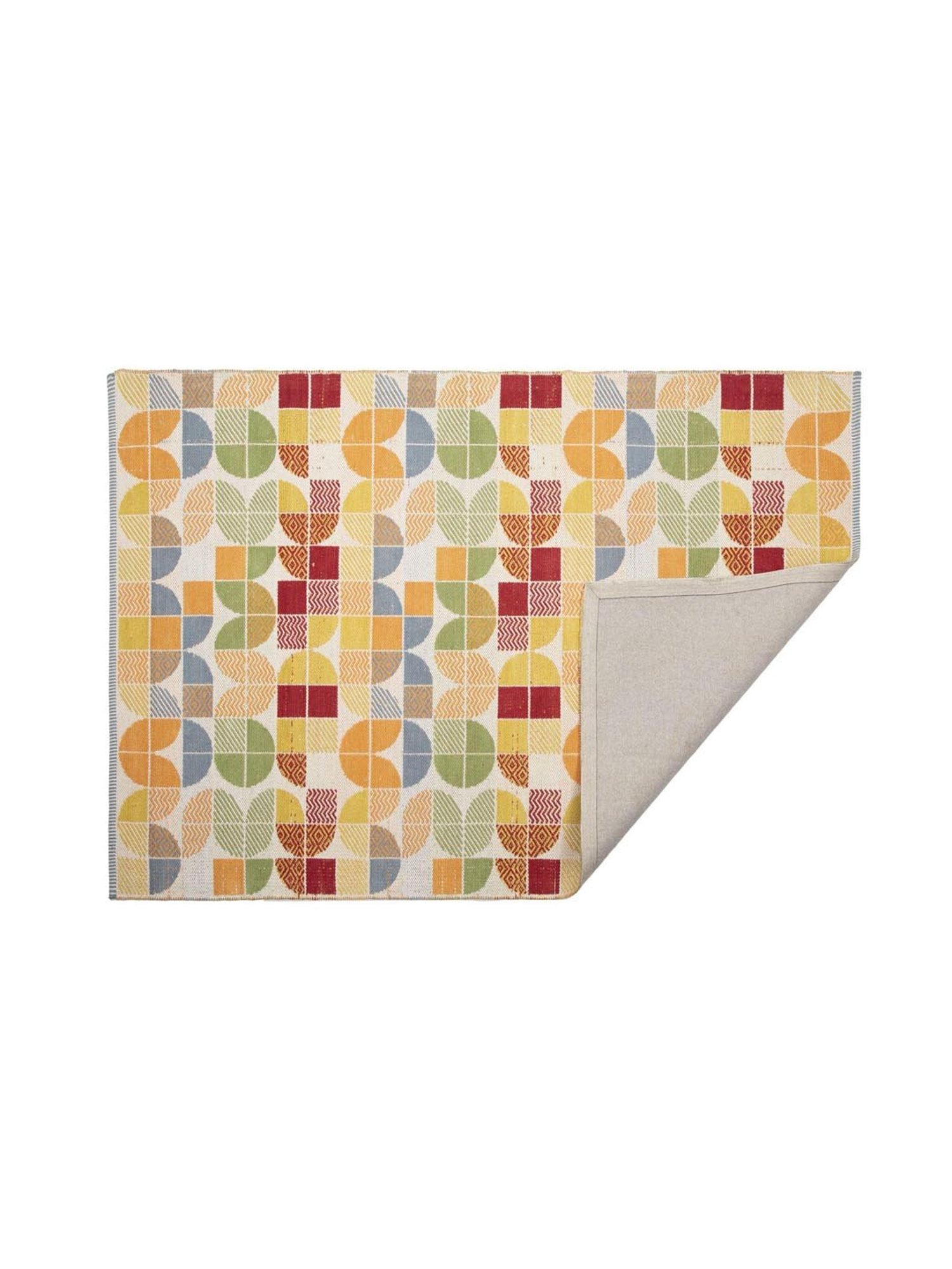 Home4U Rosalind Multicolor Cotton Rug - Set of 1