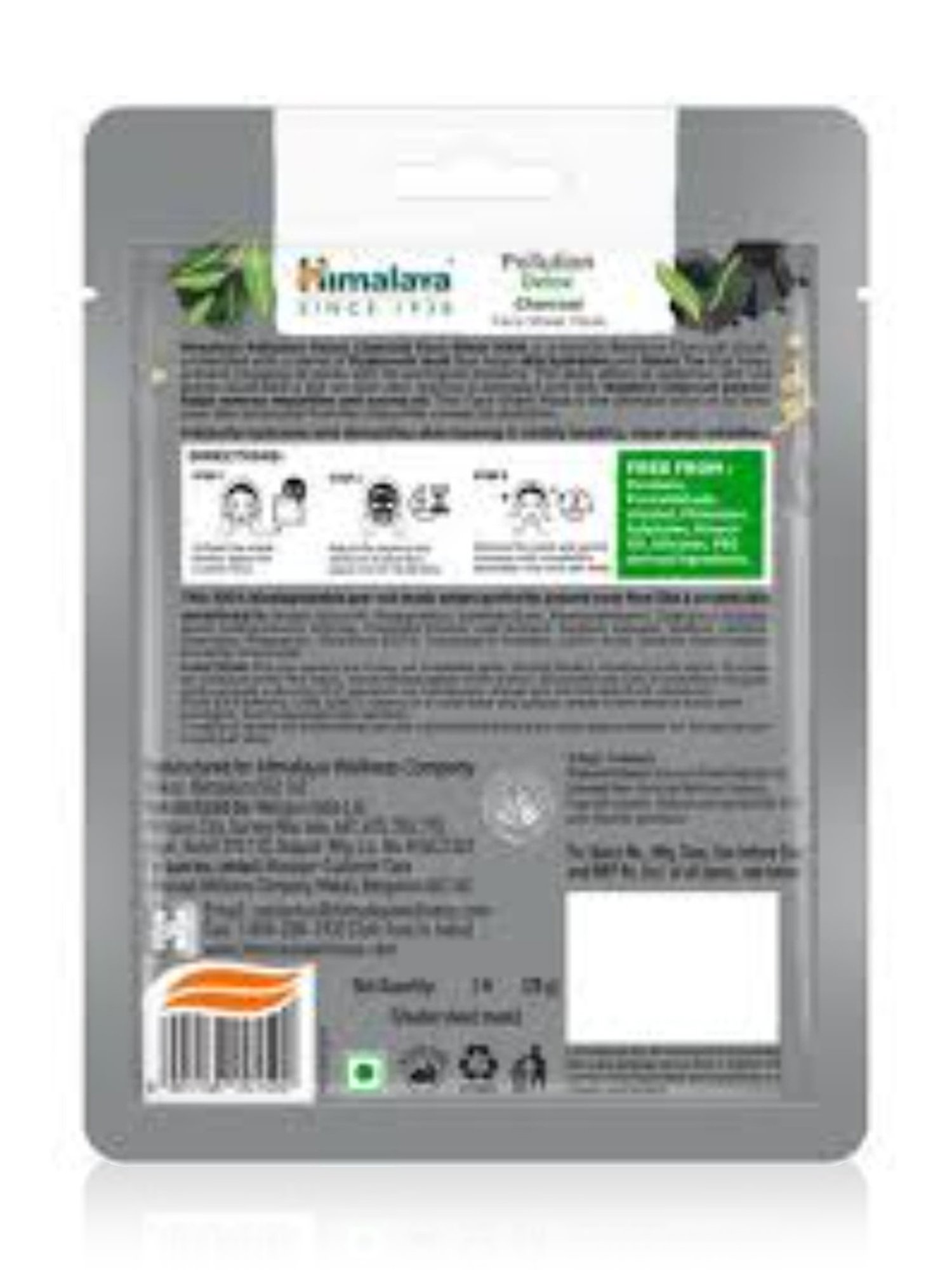 Himalaya Pollution Detox Charcoal Face Sheet Mask