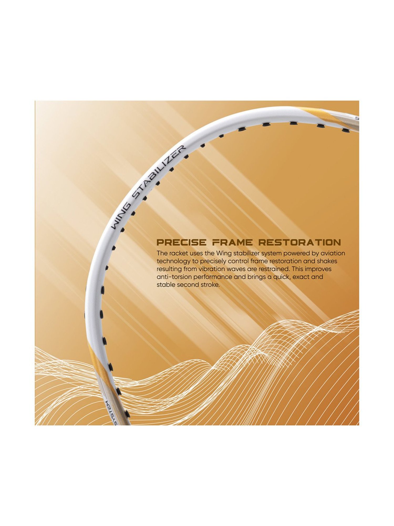 Li-Ning Tectonic 1S Badminton Racket (White) Size - Medium