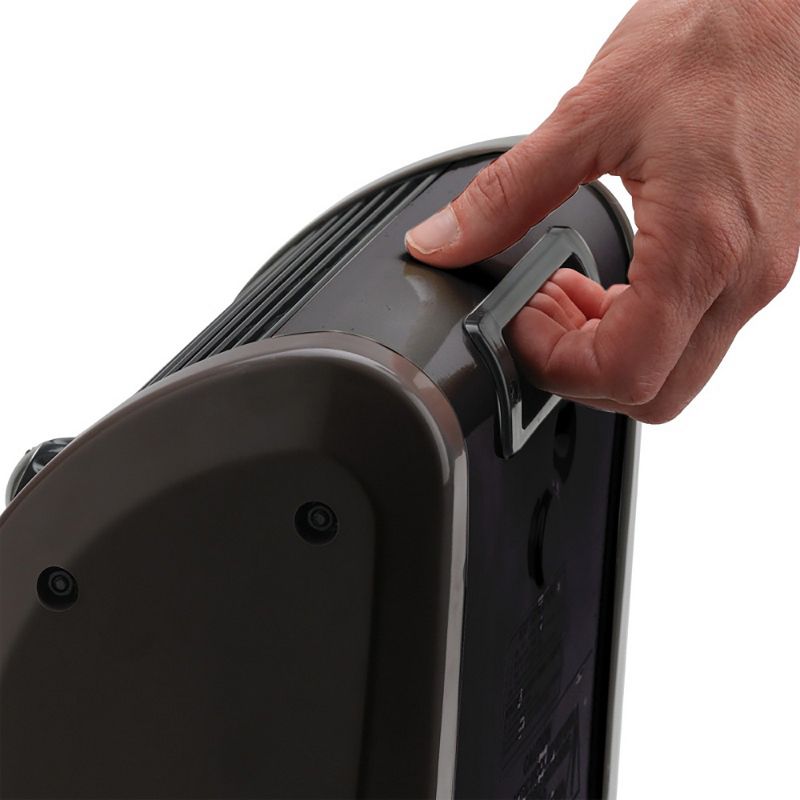 Lasko WC14812 1500 Watt Corded Electric Portable Automatic Airflow Fan Forced Air Space Heater with Overheat Protection, Black