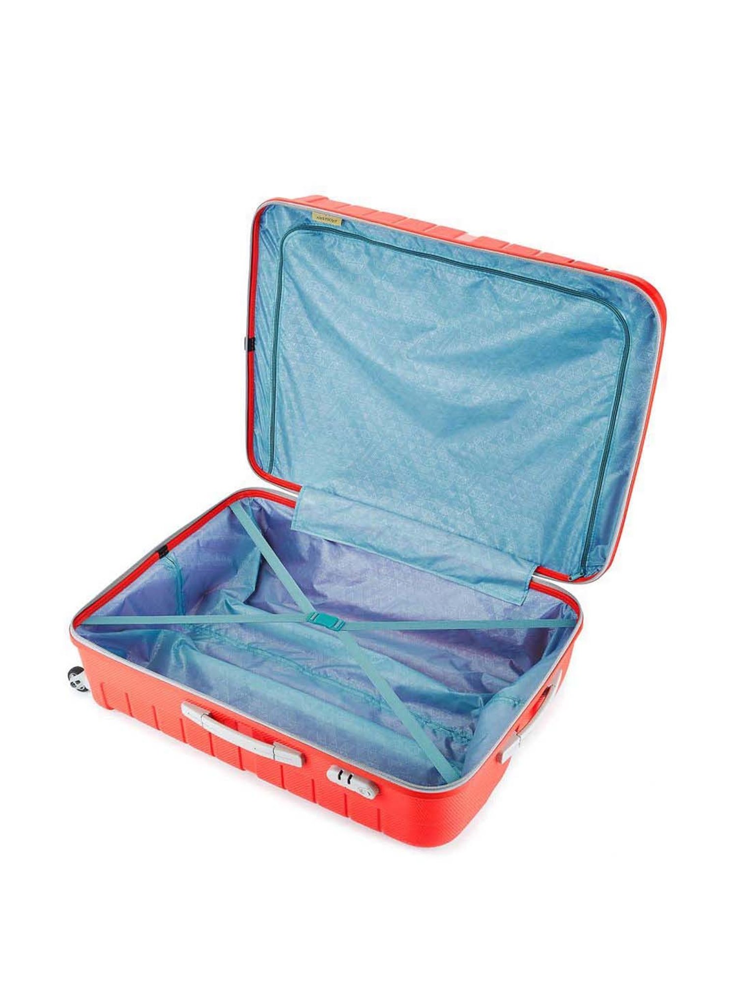 Aristocrat Nexon Fiery Red TextuFiery Red Hard Large Trolley Bag - 56 cm