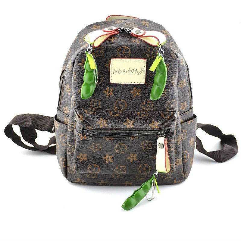 Anpole Fidget Bean Toy,5 Pack Squeeze-a-Bean Puchi Puti Mugen Edamame Keychain Keyring Extrusion Bean Pea Soybean Stress Relieving Chain Toys (5 pcs)