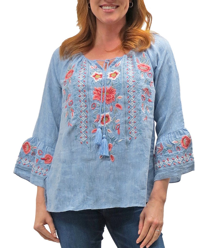 Karyn Seo Jovi Floral Embroidered Tunic