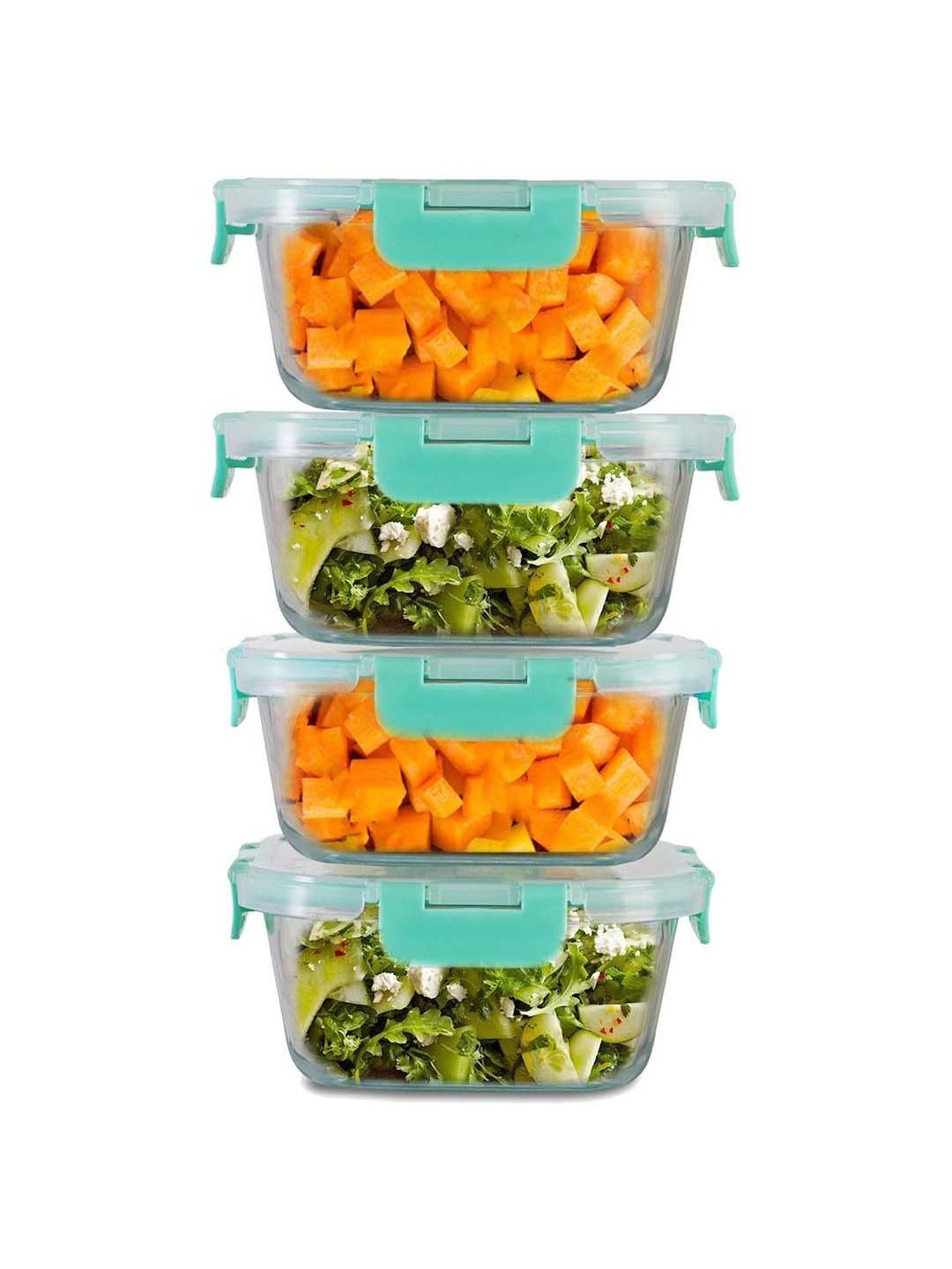 Allo Borosilicate Glass Containers with Lids Microwave Safe Container for Glass Storage Containers