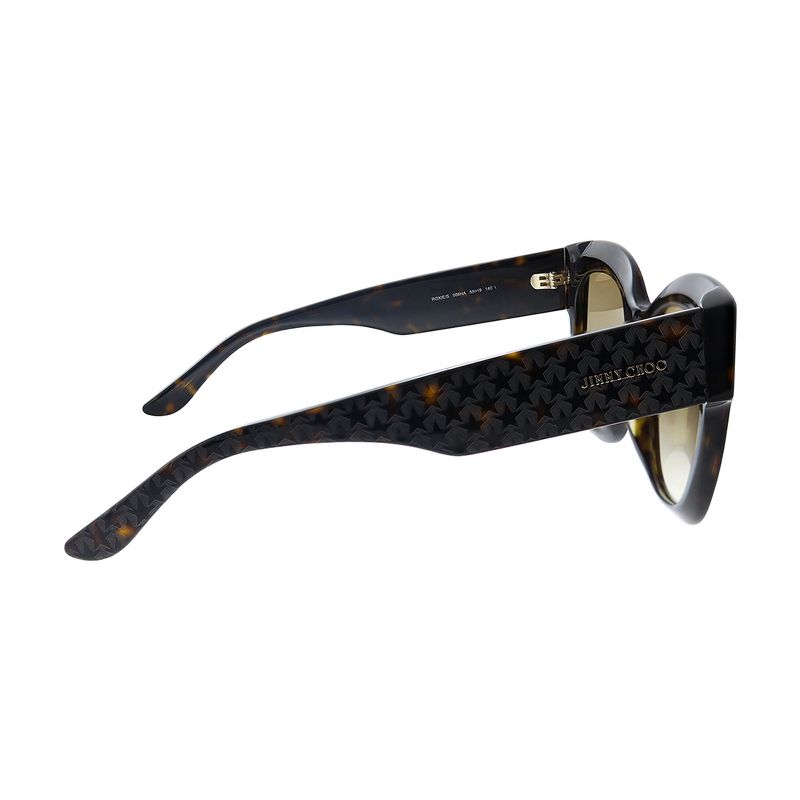 Jimmy Choo Roxie/S 086 HA Womens Square Sunglasses Havana 55mm