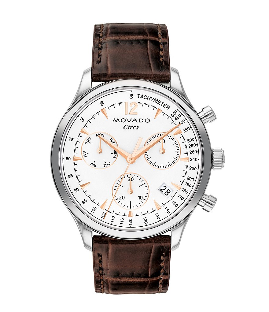 Movado Heritage Series Circa Leather Watch