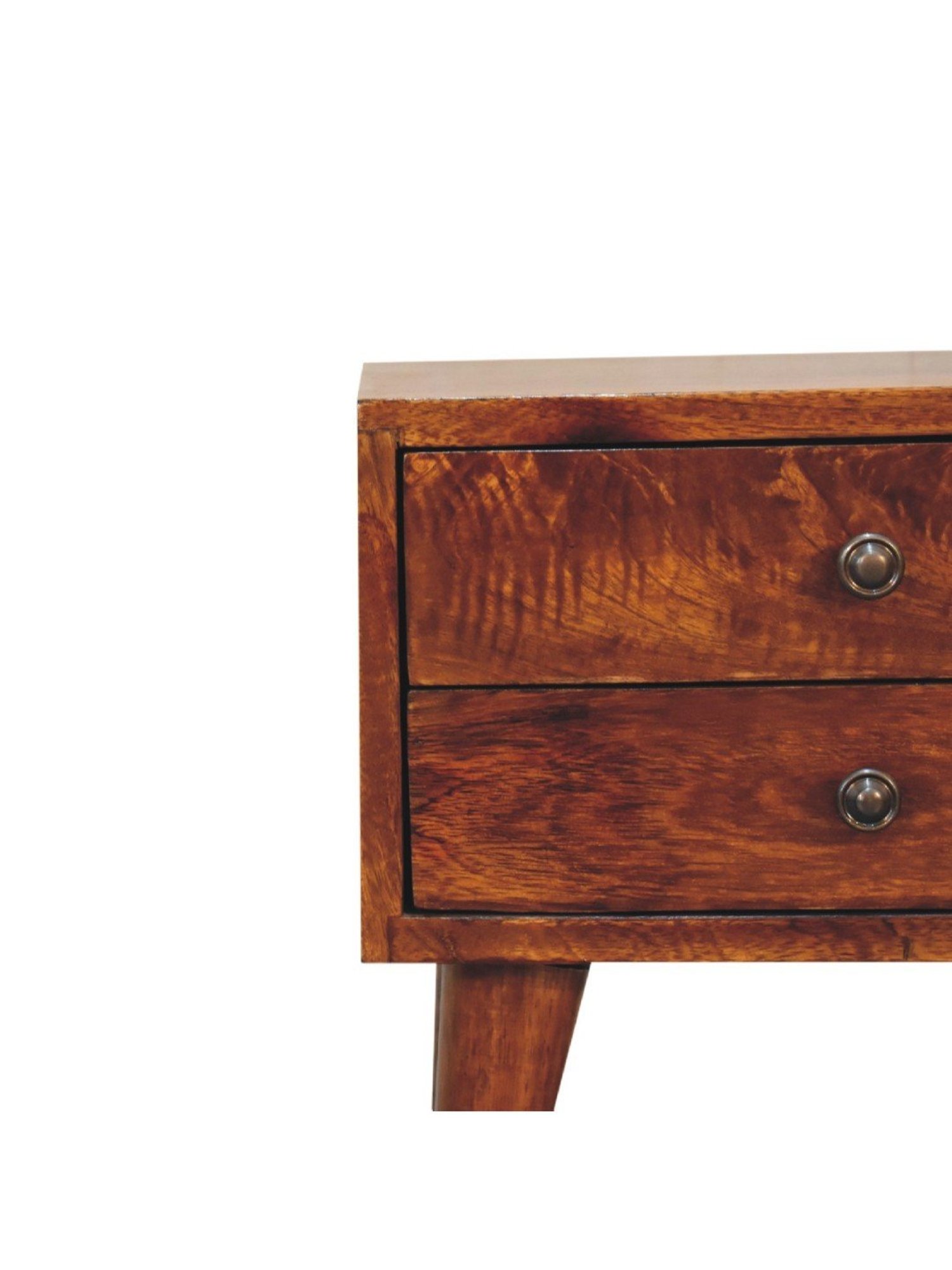 Sleepyhead Ally Teak Brown Sheesham Wood Bedside Table